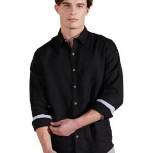 Symbol Premium Men's Pure Linen Solid Casual Shirt (Regular Fit)